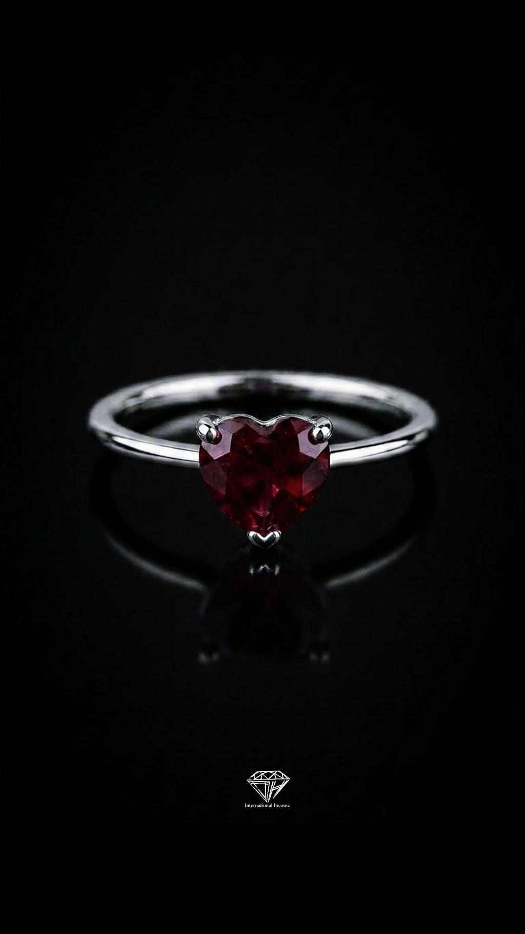 Rhodolite Promise Ring
