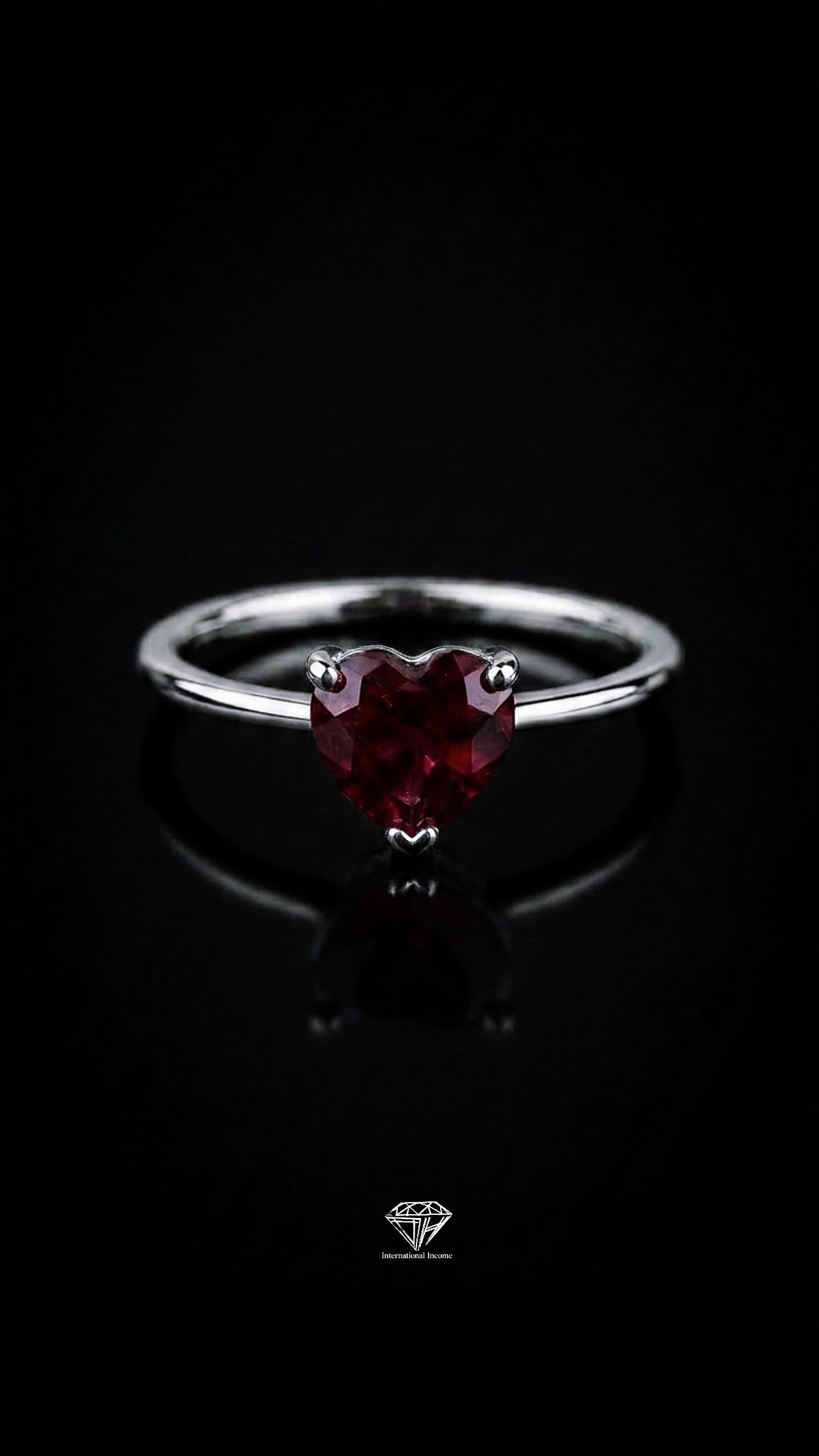 Rhodolite Promise Ring