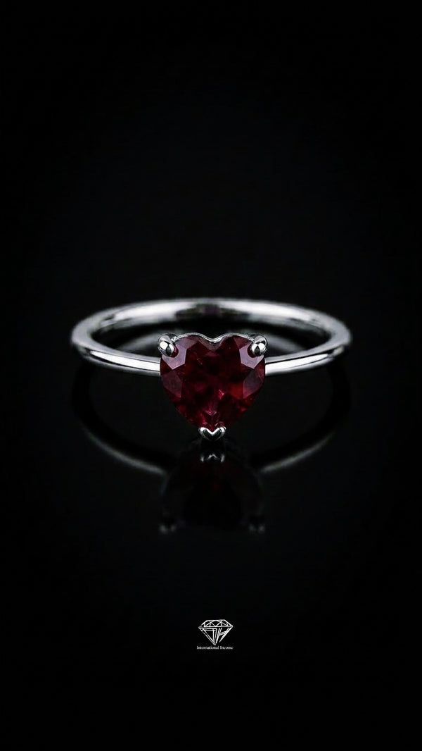 Rhodolite Promise Ring