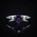 Heart Amethyst Ring