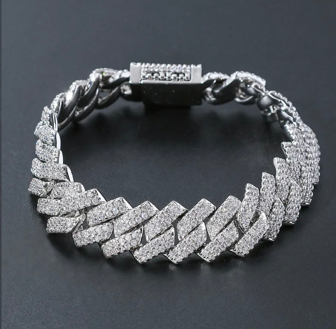 8MM ICED CUBAN BRACELET