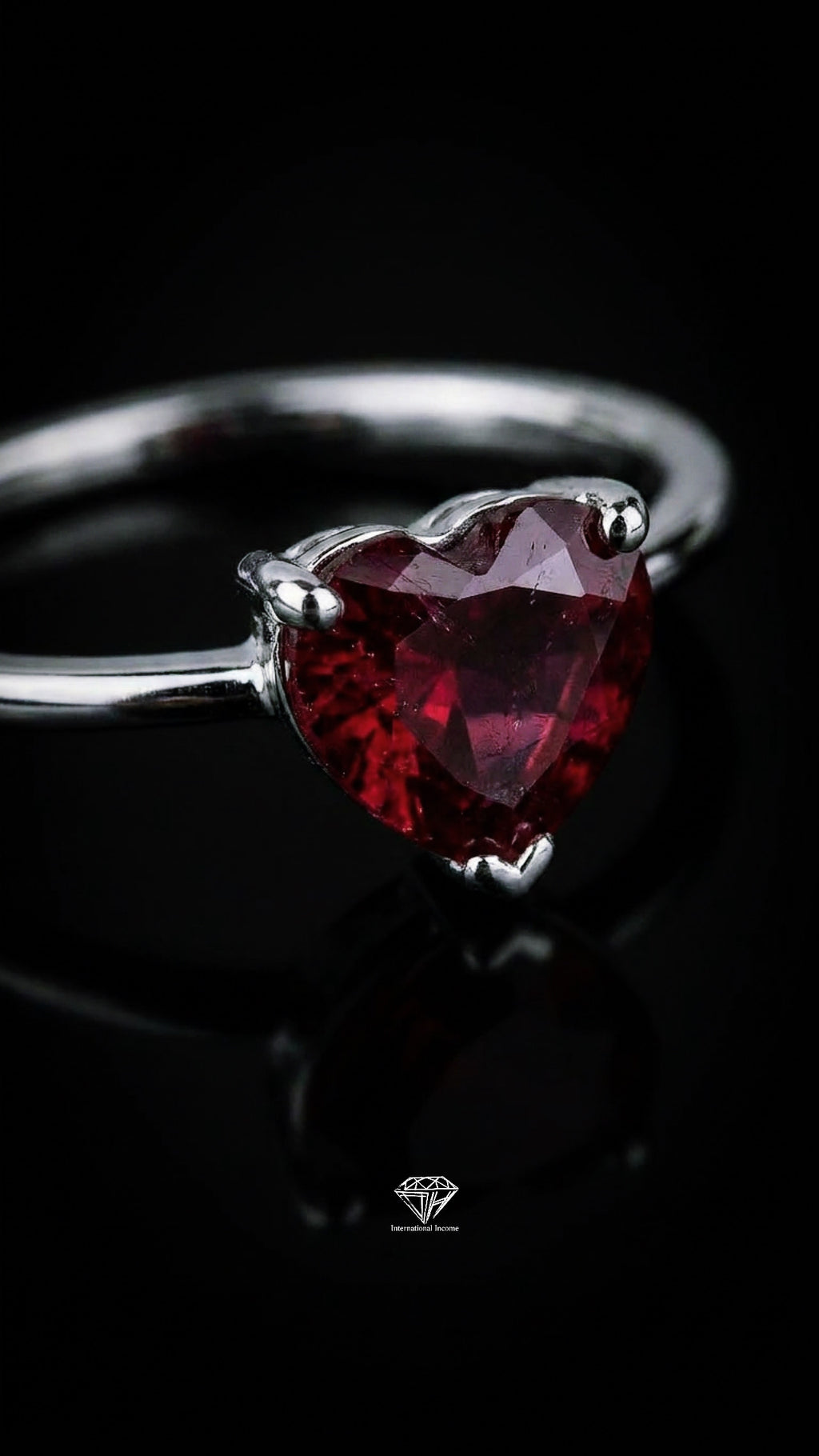 Rhodolite Promise Ring